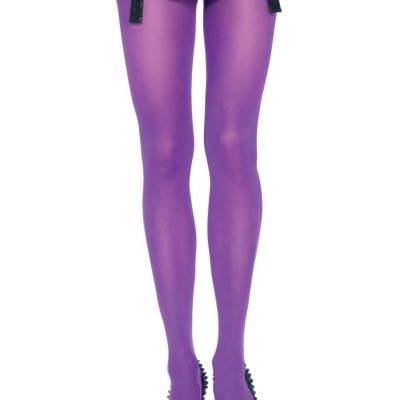 Leg Avenue 7300 Women's Purple Super Stretchy Nylon Tights Pantyhose - One Size