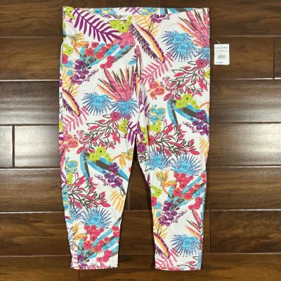 Fresh Produce Women's Size XL Bright Botanical Oceanside Capri Leggings Pants