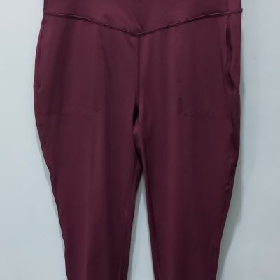 NWT Tek Gear Jogger High Rise Leggings. Solid Purple.  Ladies L.