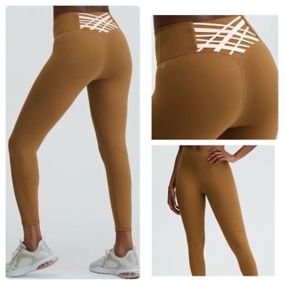 Fabletics boost powerhold active workout leggings in bronze size small