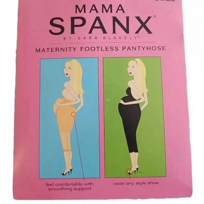 SPANX Maternity Footless Pantyhose Mama Size D Black Support New