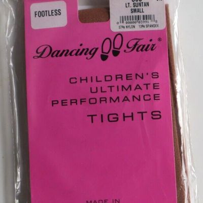 Brand New Dancing Fair Children's Footless Ultimate Performance Tights Small