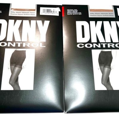 DKNY Lot Control Top & Silky Sheer Sz. Small Ultimate Toner Both Neutral Tint