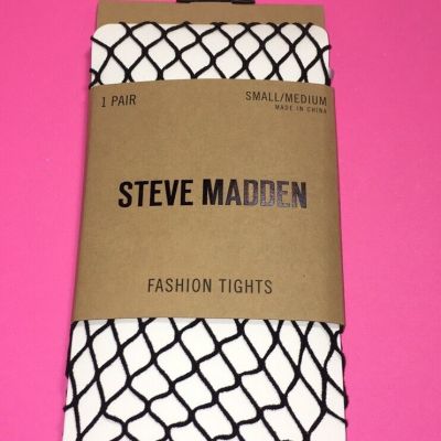 NWT STEVE MADDEN WOMENS FISHNET FASHION TIGHTS  Size S/M Black