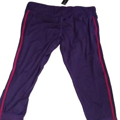 NWT Ashley Stewart  Polyester/Spandex Leggings  Women's 26/28 Eggplant  Colored