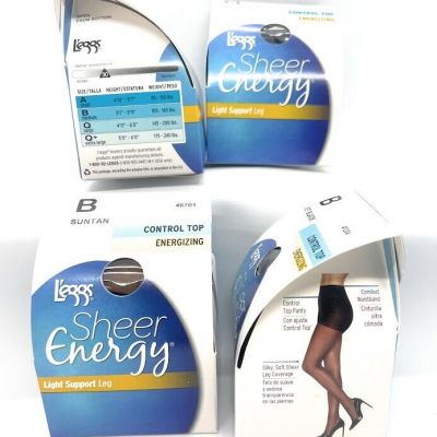 L'eggs Sheer Energy Control Top Medium Support Leg Pantyhose ~ Choose Your