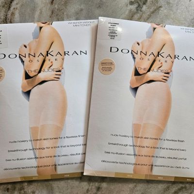 2 Packs Donna Karan Hosiery Mini Toner #DK5005, Tall/Grande - FREE SHIPPING