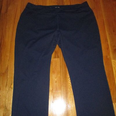 Women's Lands' End Blue Ankle Leggings Pants Size 3X 24W-26W