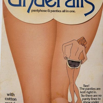 Vintage Pantyhose & Panty Underalls 70s All In One Taupe Size A-B New 1 Pack NOS