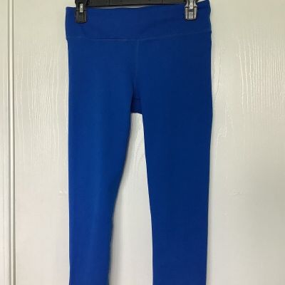 Fabletics Yoga Cropped Capri Stretch Leggings Women’s Bright Blue  S