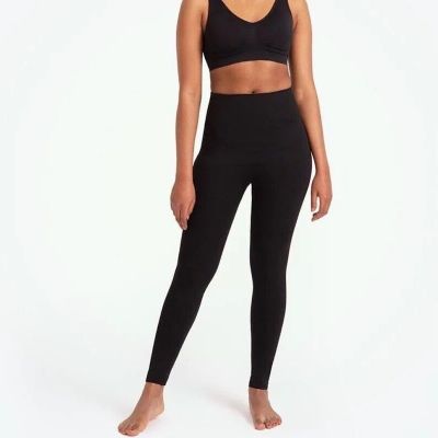 ShaperMint Empetua High Waisted Shaping Black Legging Women's Size XL