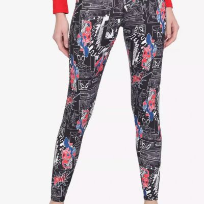 Her Universe Marvel Spider-Man Comic Leggings Plus Size 1