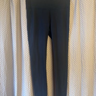 Athleta High Rise Chaturanga Tight Leggings Large Black Women Pull On 27”