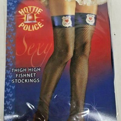 Forum Novelties Women's Hottie Police Fishnet Thigh Highs