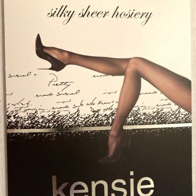 Kensie Silky Sheer Hosiery Size Taille: E/F Black Control Top  Enhanced Toe PH25