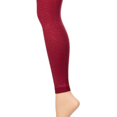 Women's Zebra Fleece Footless Tights