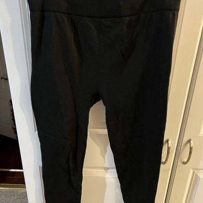 Time and Tru Women Black Leggings Fleece-Lined Size XXL 20 NWOT