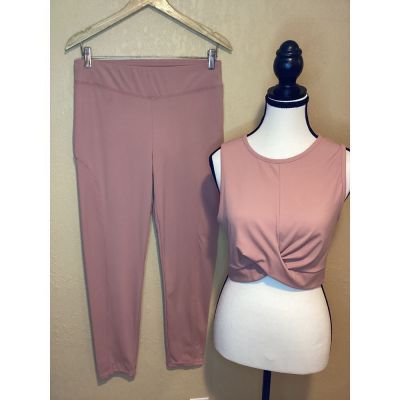 inLuv Mauve Workout set, both pieces are size large