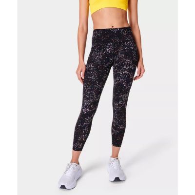 Sweaty Betty Speckled Leggings gym workout legging pants yoga Pocket Small