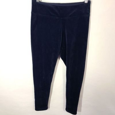 Cuddl Duds Women's Size Small S Blue Stretch Fuzzy Fleece Leggings Pullon Pants