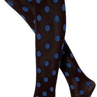 Hue Womens Indigo dot Tights Luster CT Sz 1 (40Den)