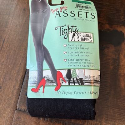 Sara Blakely Love Your Assets Black Tights Size 3 New