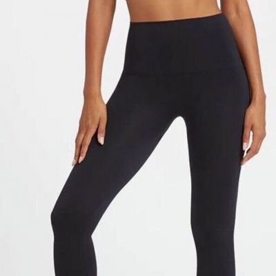 Spanx High Waisted Cropped Lamn Leggings - Women's Very Black Size 1XL