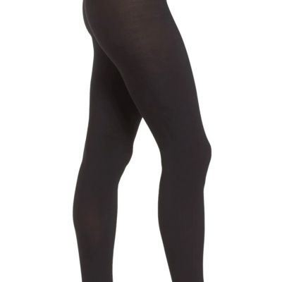 Commando L144226 Women's Black Eclipse Opaque 110 Denier Tights Size XL