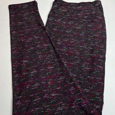 NEW LuLaRoe TC2 Leggings BLACK GRAY PURPLE GREEN Line SUBTLE Knit Linen Fleck