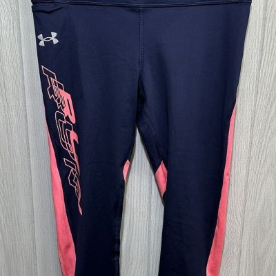 UNDER ARMOUR Women's (Size M) Pull On Athletic Leggings Yoga Stretch Leg Accent