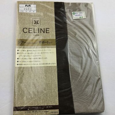 Vintage Celine Paris Sheer Nylon Support Pantyhose Color 34 Japan Size M