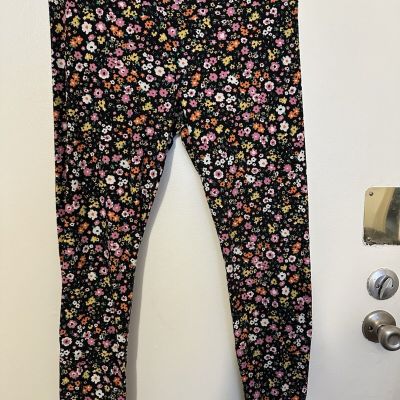 No Boundaries Juniors Floral Print Leggings Size XL (15/17)