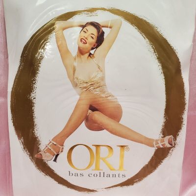 ORI ITALIAN TIGHTS SIZE 2 BLACK PANTYHOSE BAS COLLANTS ITALY