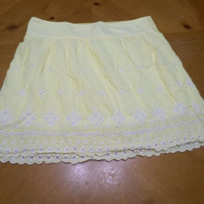 SEXY & HOT FASHIONABLE WOMEN'S FLIRTY YELLOW SKIRT SUMMER SPRING MAURICES XL