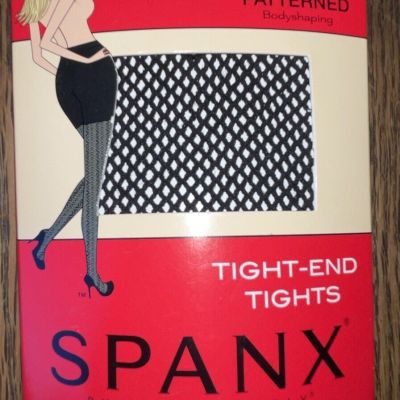 New Spanx Patterned Bodyshaping Tight-End Tights Size B Black Sexy Lace