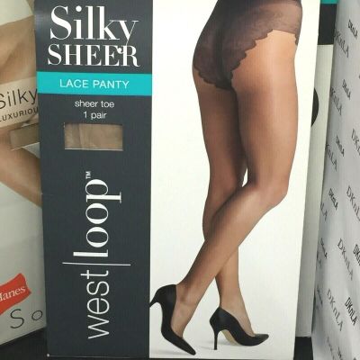 West Loop Silky Sheer - Lace Panty - Pantyhose - Sizes A and C -  Available