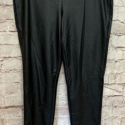 Fashion Nova Womens Lilana Faux Leather Leggings Pants Black Size XL NEW