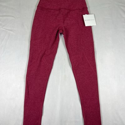 Beyond Yoga Spacedye Pocket High Waisted Midi Legging Bordeaux Size S NWT