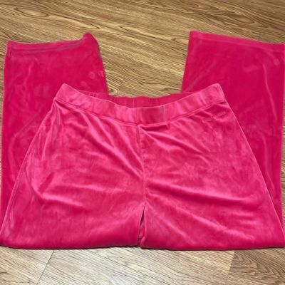 Juicy Couture Y2K women’s joggers wide leg pink size 1X