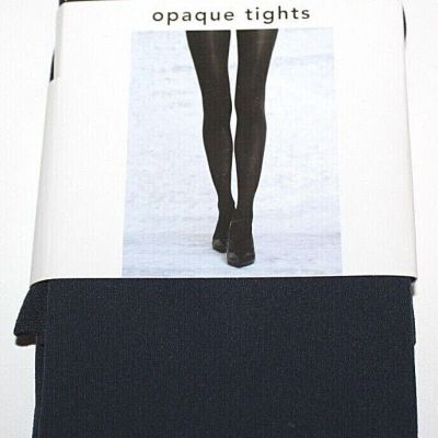 Attention Women's Navy Opaque Tights - Regular/Plus Size -- S/M or 1X/2X