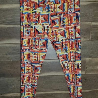 LuLaRoe Leggings Tall and Curvy 2 Multi Color Size 18+ NWOT