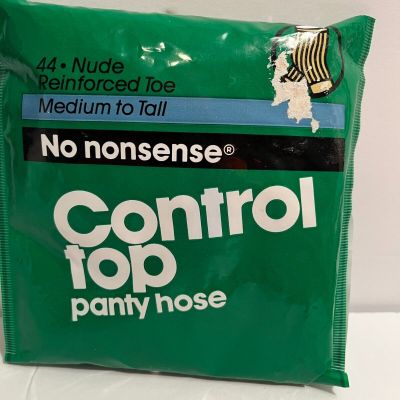 No Nonsense Control Top pantyhose Size=Medium to Tall; Color=Nude (A1)