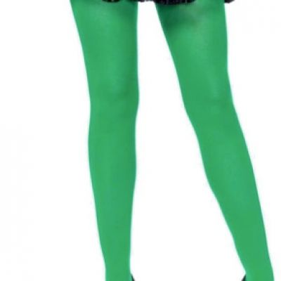 Women Tights Opaque Nylon Size Reg Green Leg Avenue 7300 NEW Fast Shipping