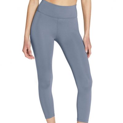 Nike Womens One Plus Size Cropped Leggings Size:1X Color:Ashen Slate/White