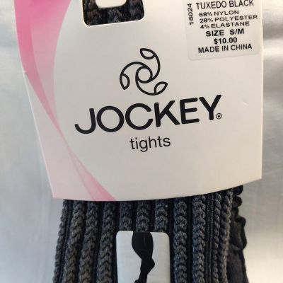 1 pair - Jockey Tights - Tuxedo Black - Style 6689 - Size S/M - New