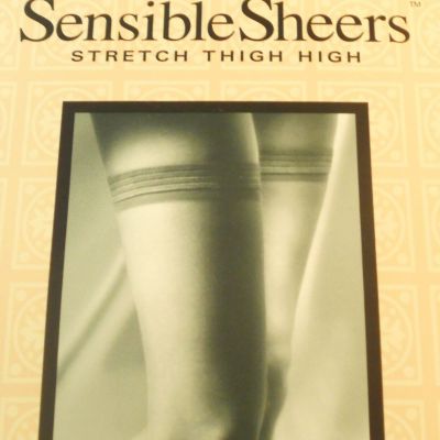 Thigh High Stockings 17  Denier Nylon Off Black Average Worthington Nude Heel N