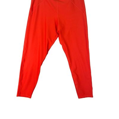 SOUL by Soul Cycle Womens Red Orange Pull On Capri Leggings Activewear  Size 3XL