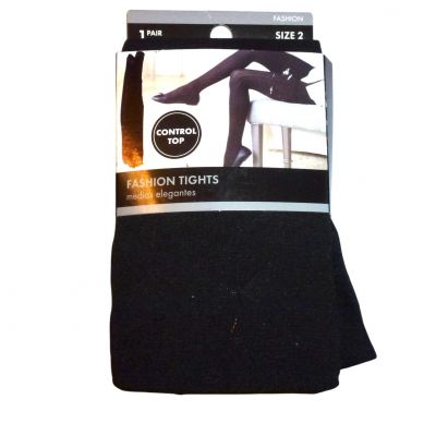 George control top fashion tights black size 2 GT7CF