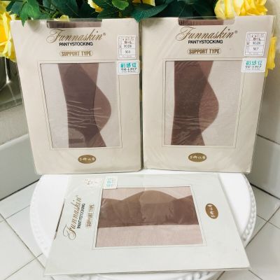 FUNNASKIN Pantyhose Pantystocking Beige Ultra Sheer Size 145-175cm Made in Japan