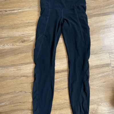 Athleta XS Womens Workout Basic Black Leggings with Pockets